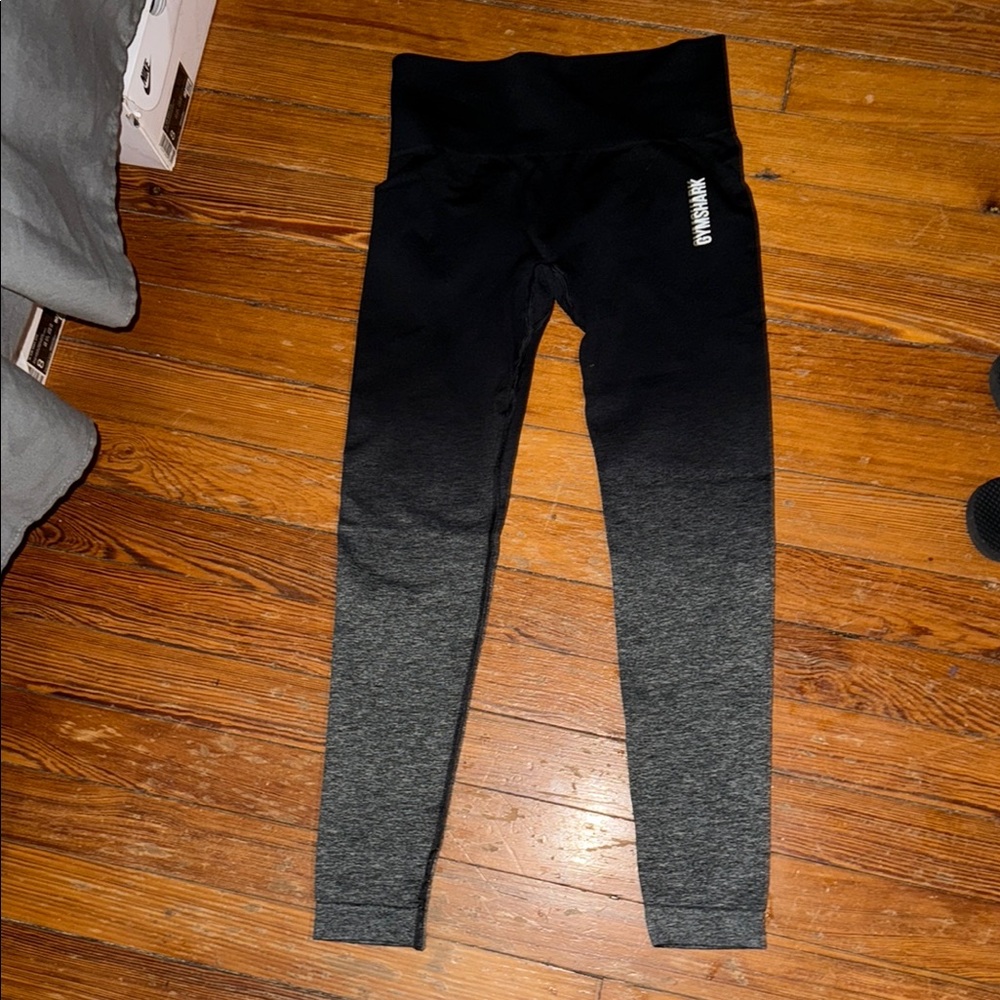 Gymshark Black and Gray Ombré Leggings